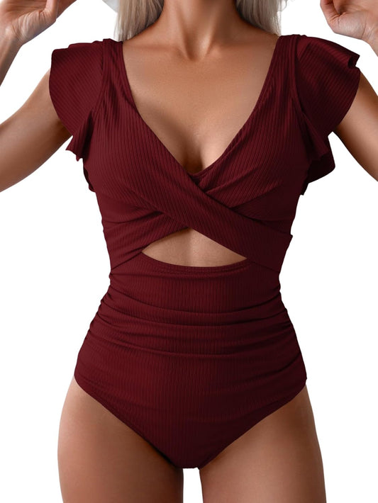 Elegant Cutout One Piece Swimsuit Confidence in Every Curve
